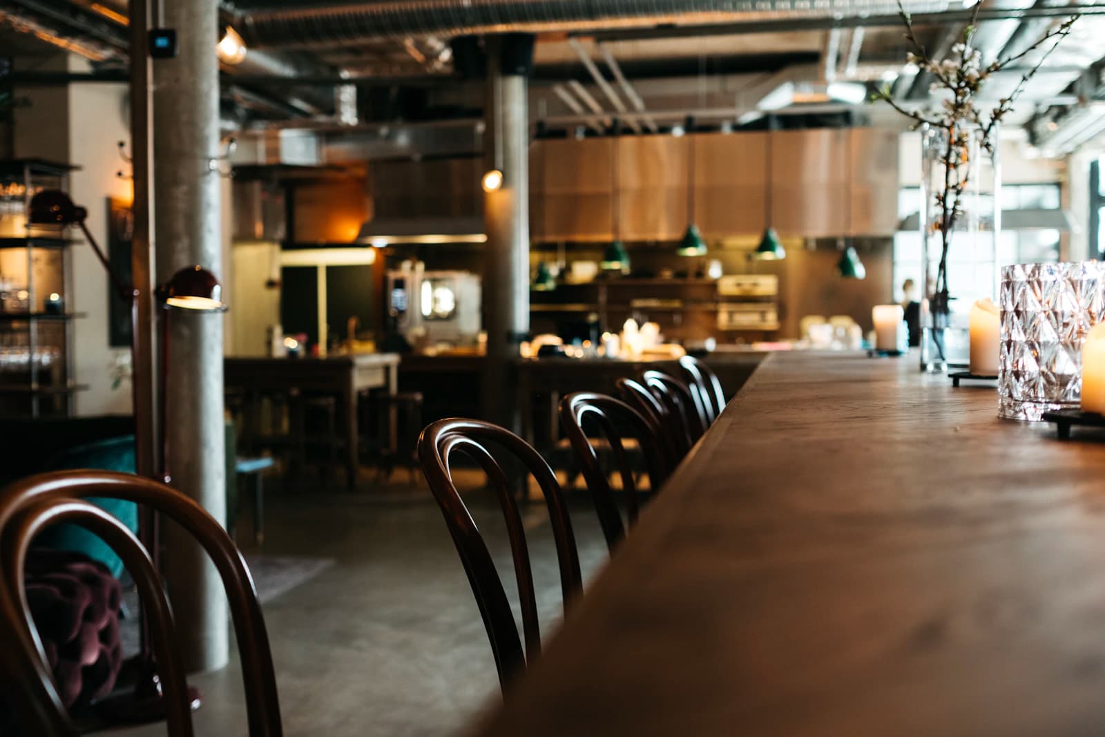 Warm wood, thoughtful details, and a restaurant ready to welcome its guests